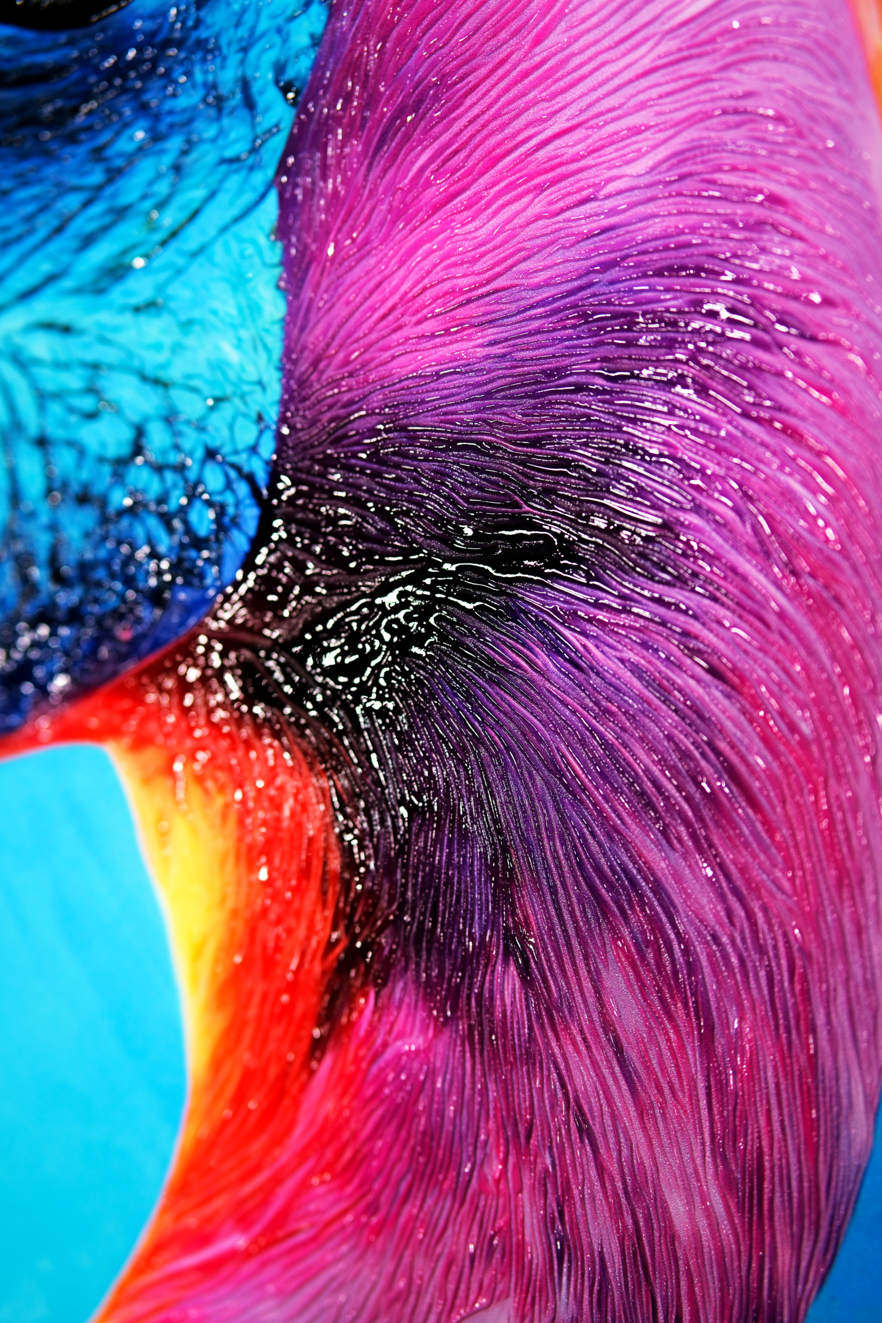 Eclectic Flamingo — Haptic 3D Embossed Print