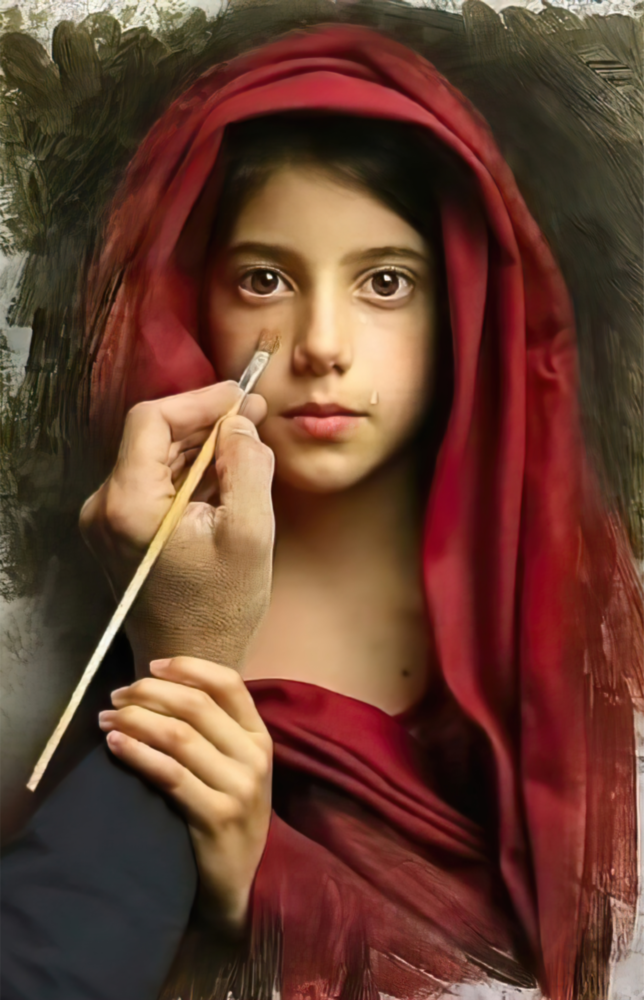 Arte della parete di vetro Ritratto