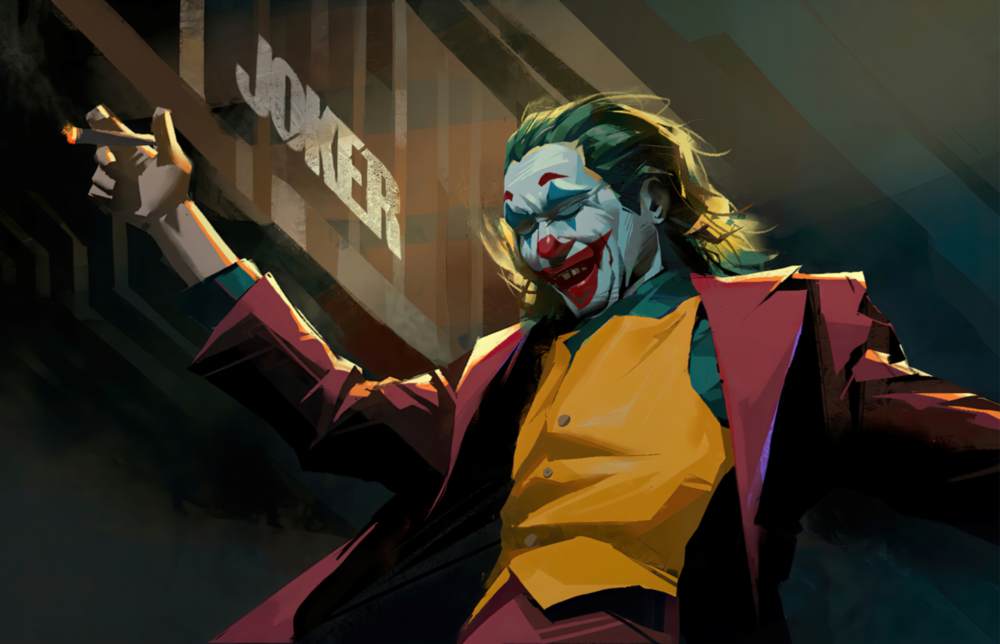 Joker Glass Wall Art