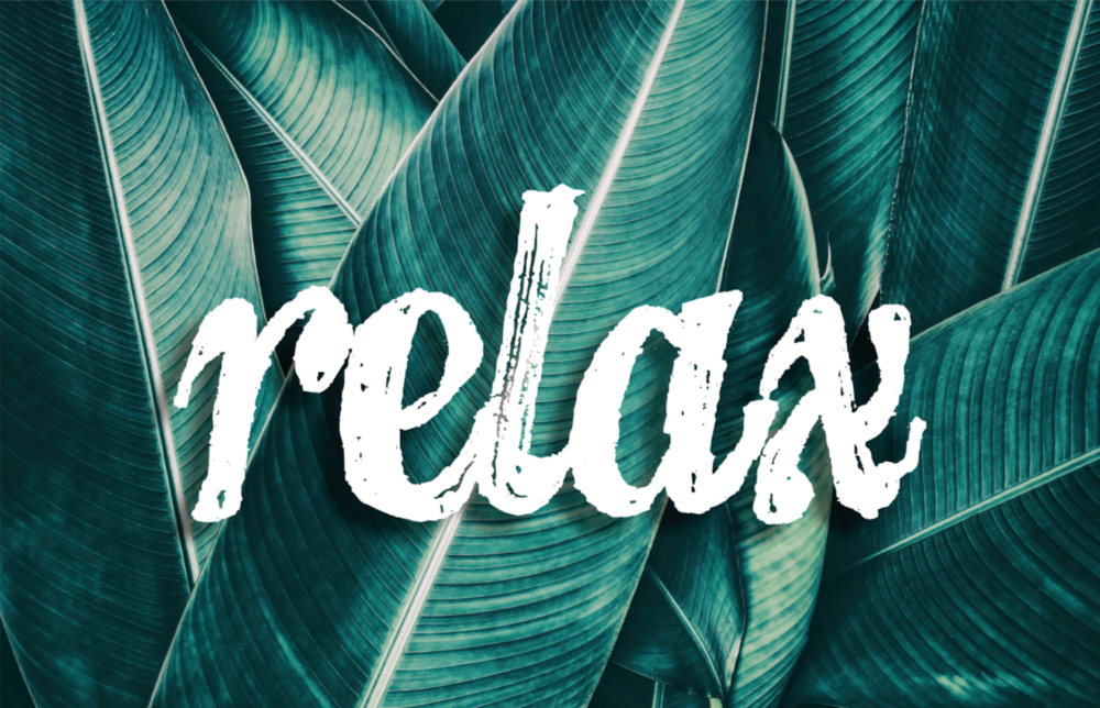 Arte de pared de vidrio de Relax