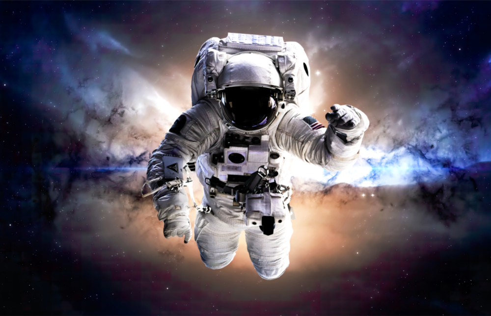 Astronaut Glasbild