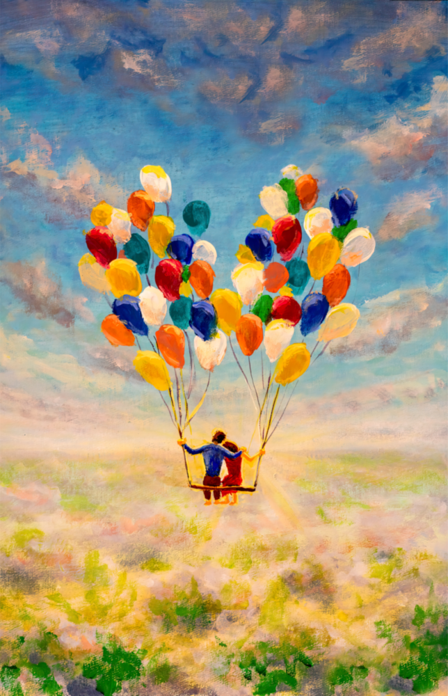 Arte della parete di vetro Amore