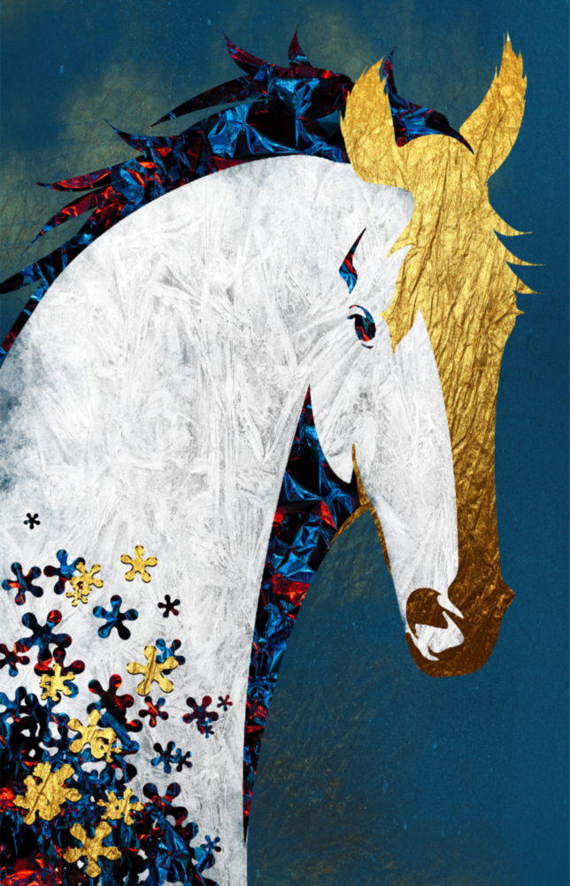 Arte della parete di vetro Cavallo