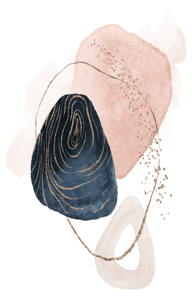 Abstrakte Formen Glasbild