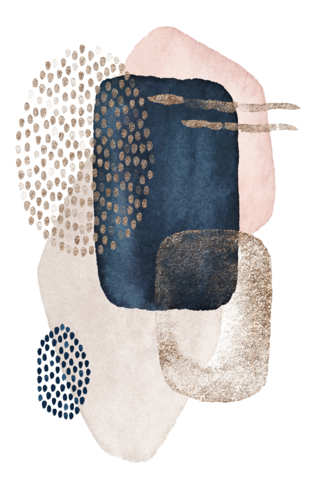 Abstrakte Formen Glasbild