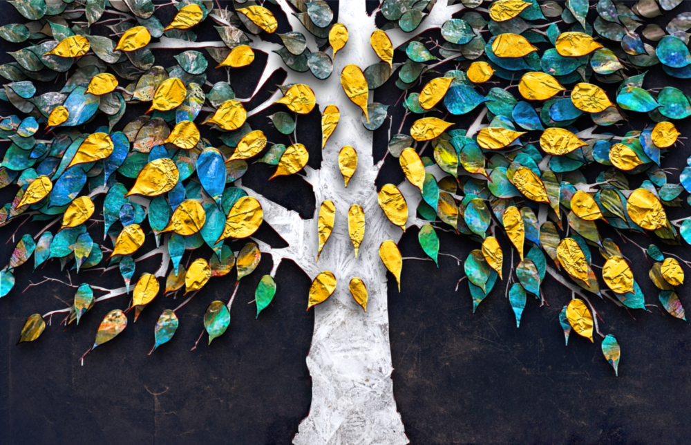 Arte della parete di vetro Albero della vita