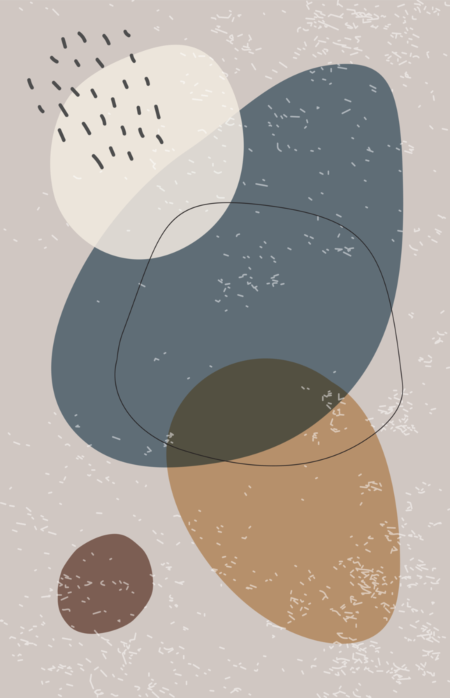 Abstrakte Formen Glasbild