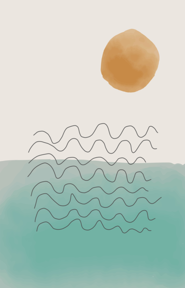 Abstrakte Formen Glasbild