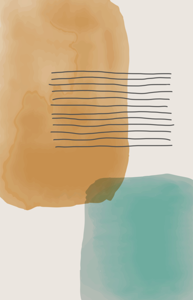 Abstract Shapes Glass Wall Art