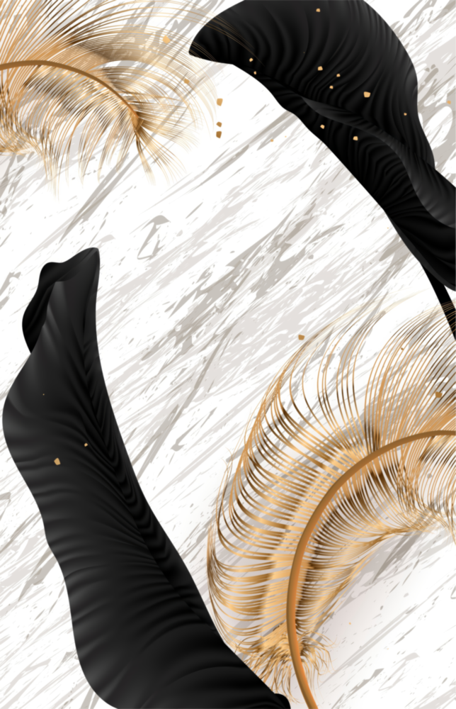 Arte della parete di vetro Foglie