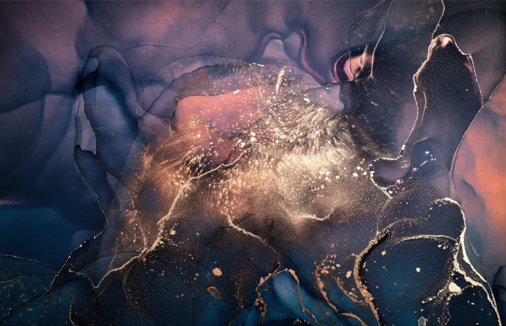 Arte della parete di vetro Profondità astratta