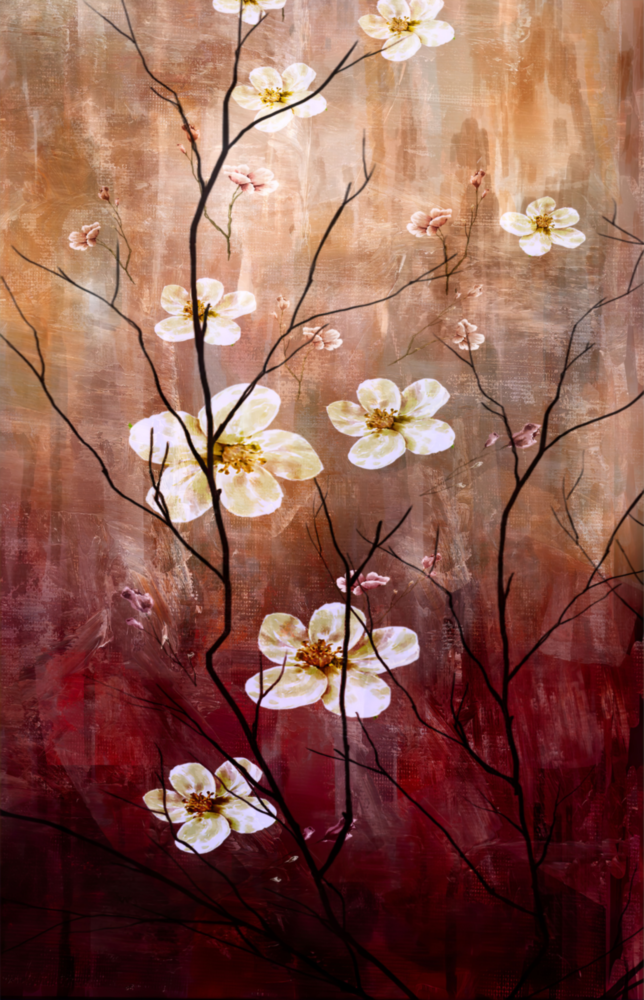 Arte della parete di vetro Margherite