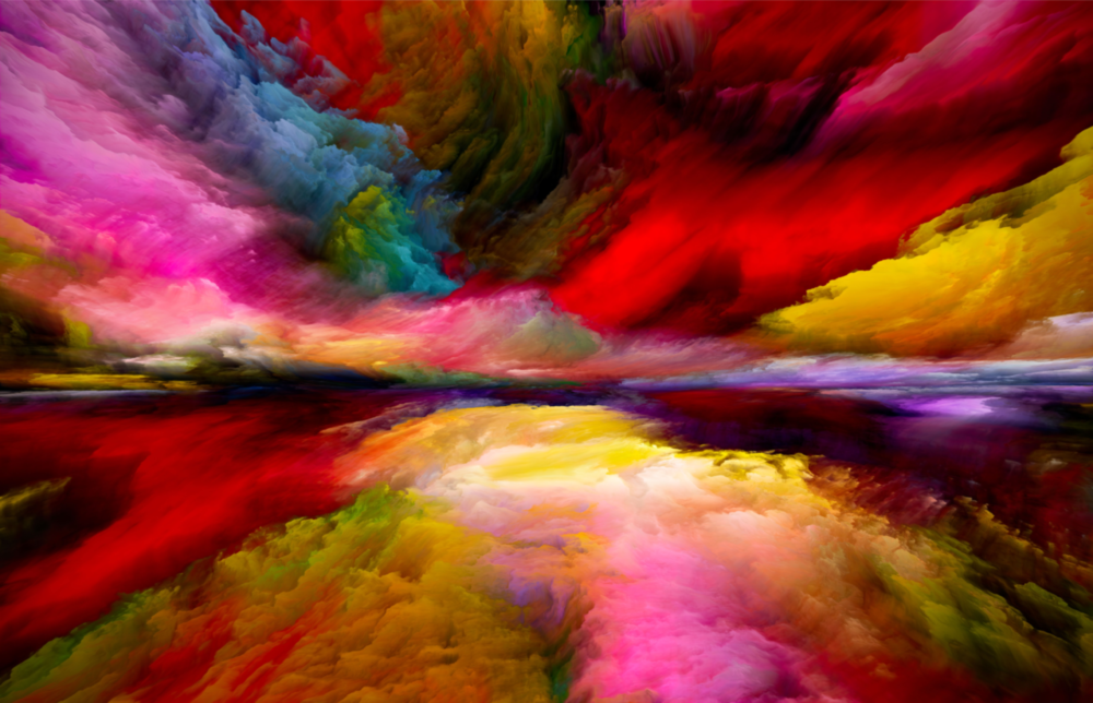 Arte de pared de vidrio de Horizonte