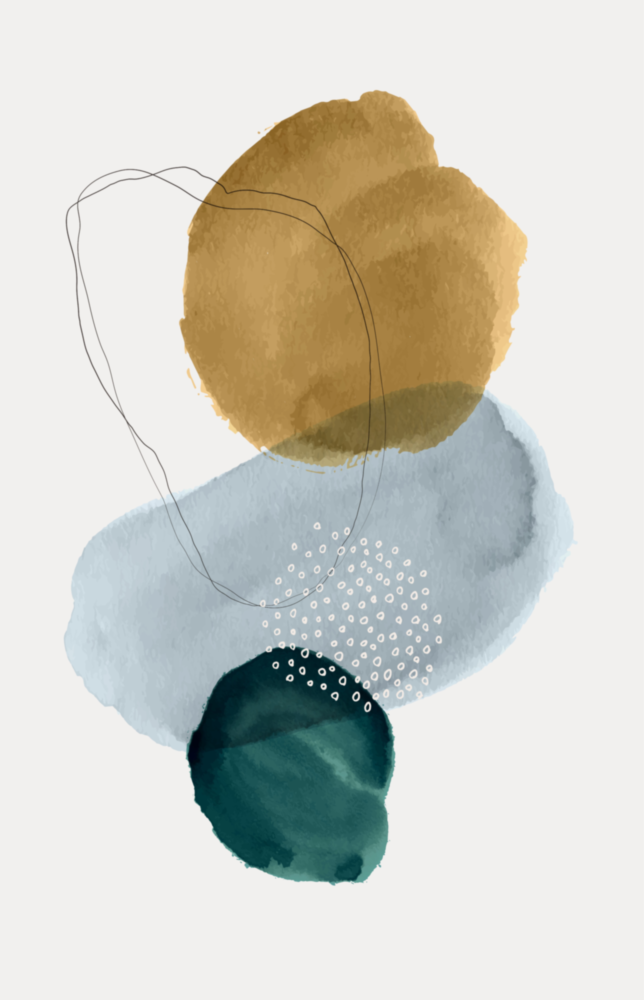 Arte de pared de vidrio de Formas abstractas