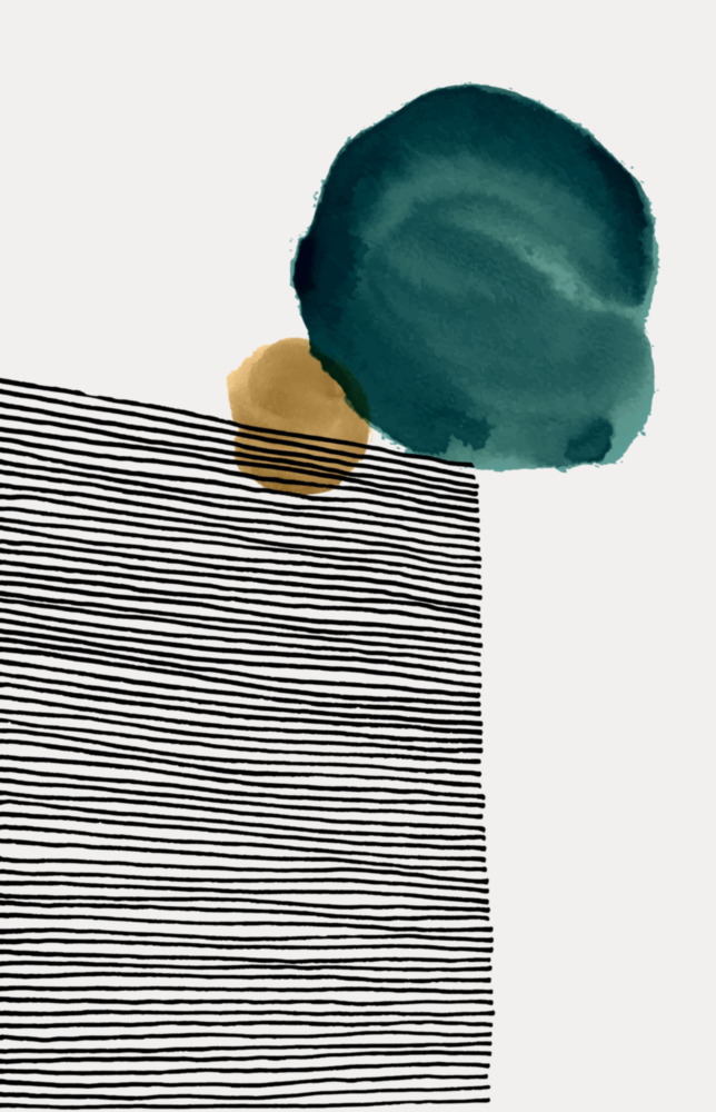 Abstrakte Formen Glasbild