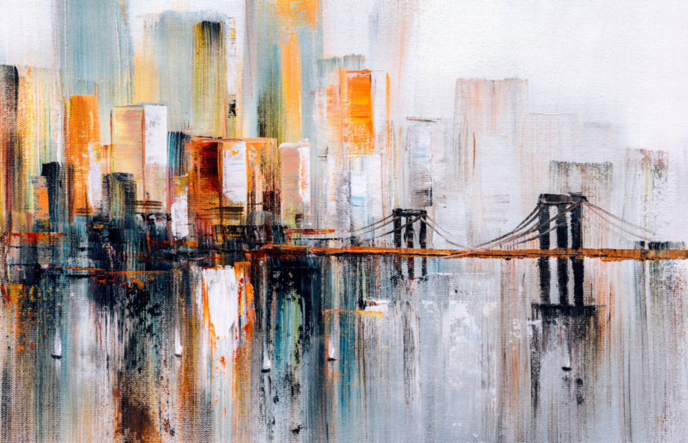 Ghost TownGlass Wall Art