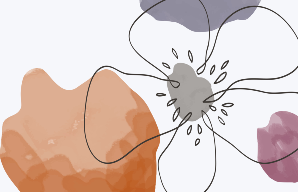 Arte de pared de vidrio de Flor