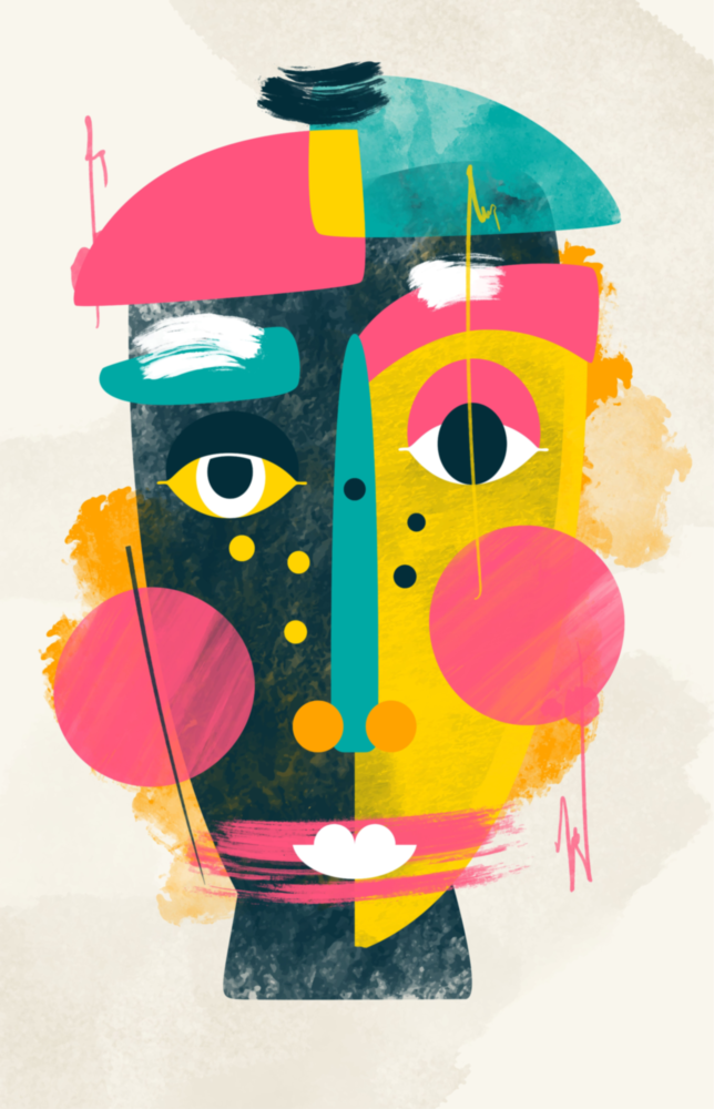 Illustration Glass Wall Art