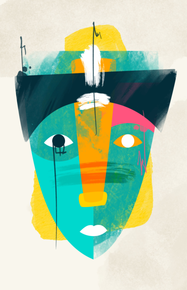 Illustration Glass Wall Art