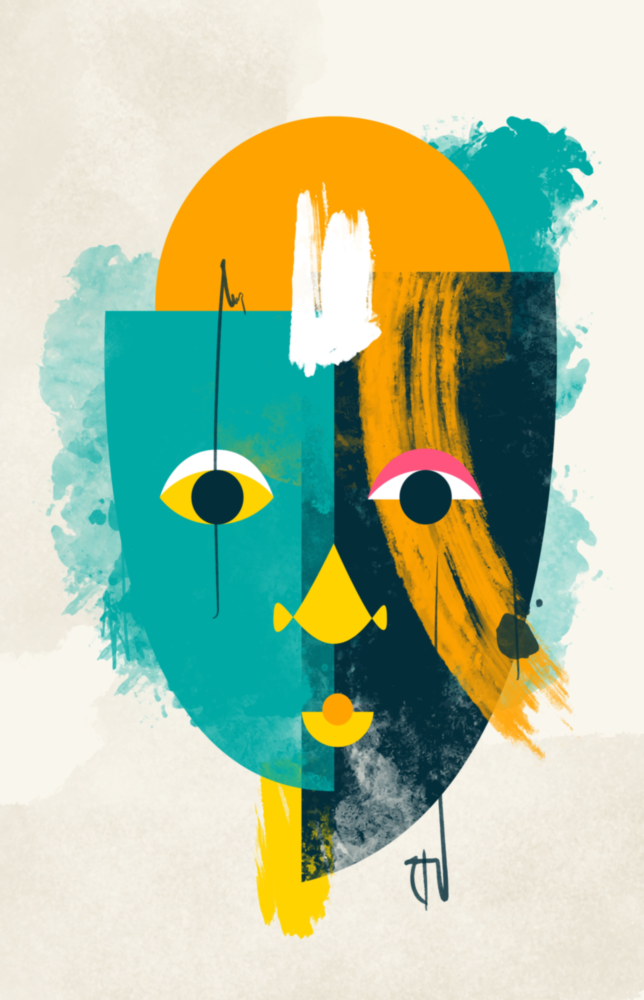 Illustration Glass Wall Art