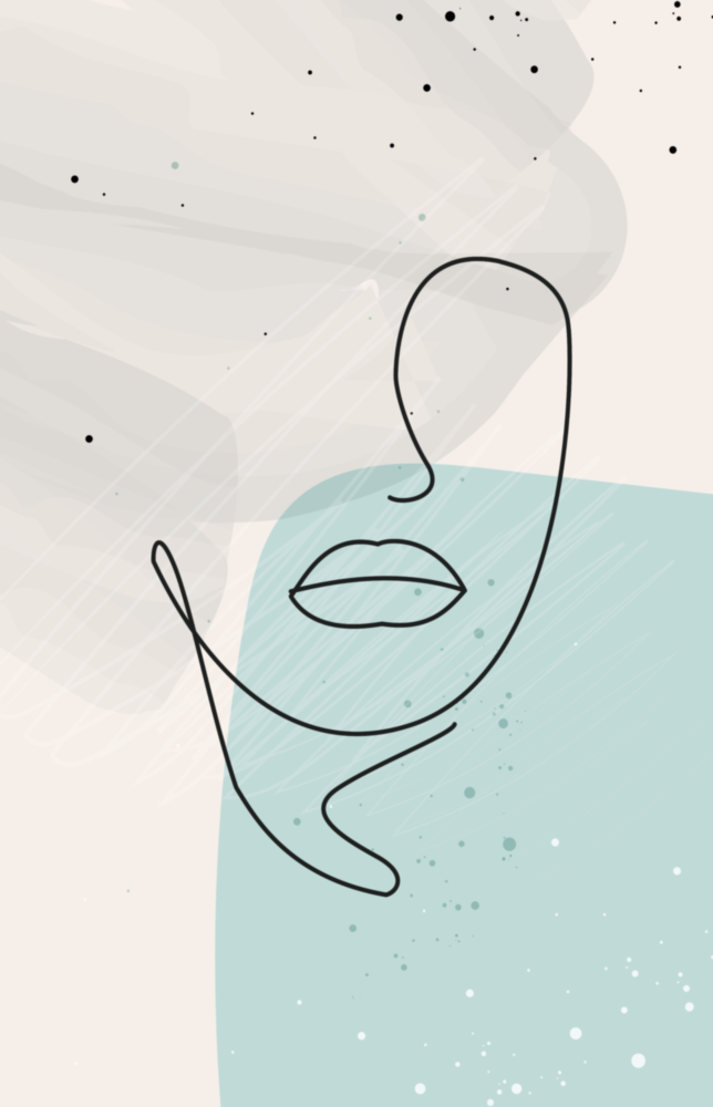 Abstrakte Formen Glasbild