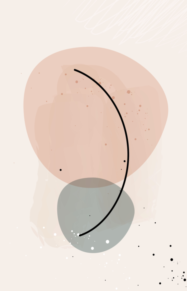 Abstract Shapes Glass Wall Art