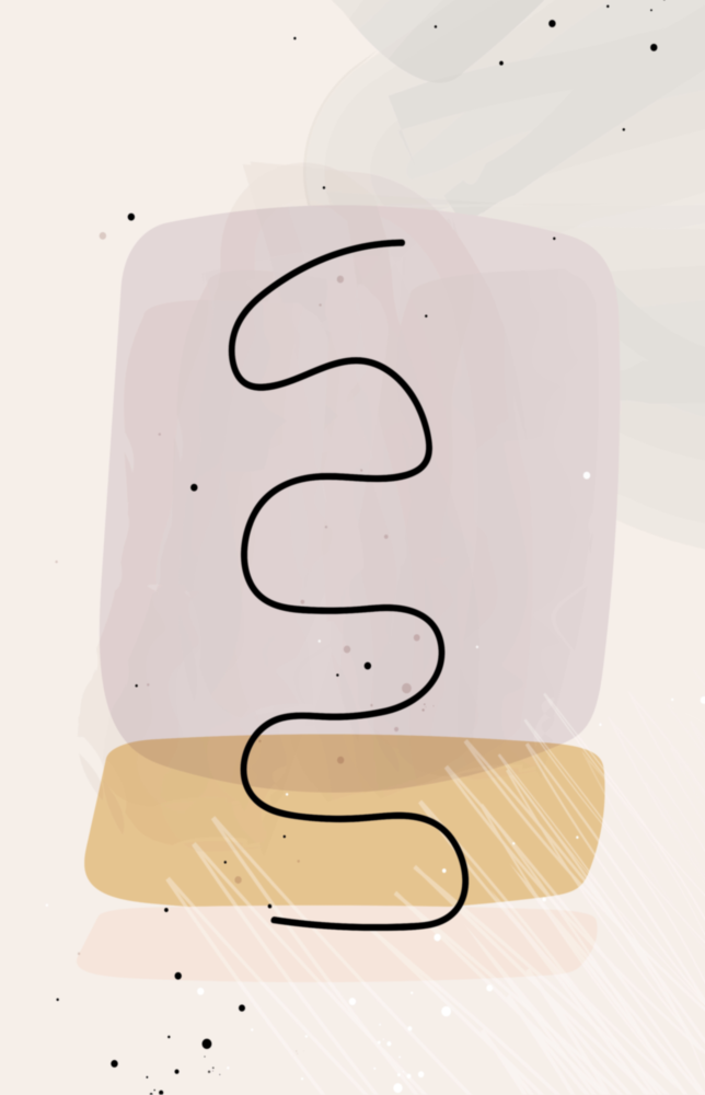 Abstrakte Formen Glasbild