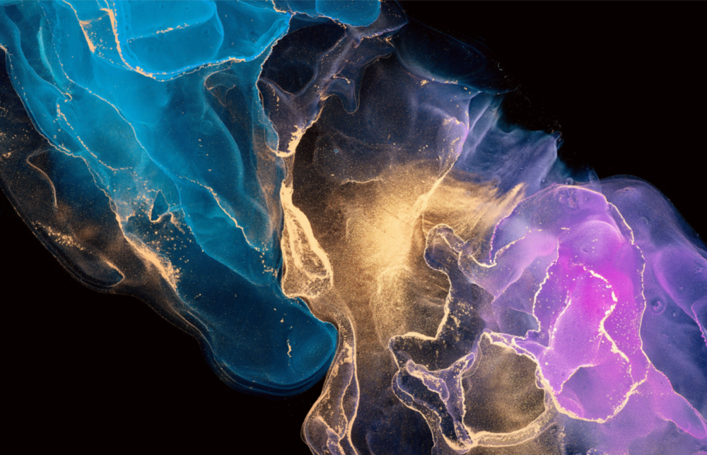 Profondeur abstraite Impression sur verre