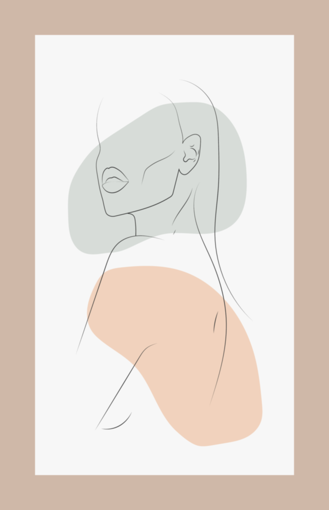 Abstract Shapes Glass Wall Art