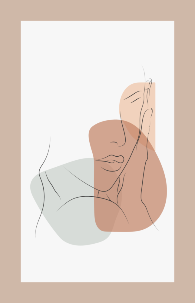 Abstract Shapes Glass Wall Art