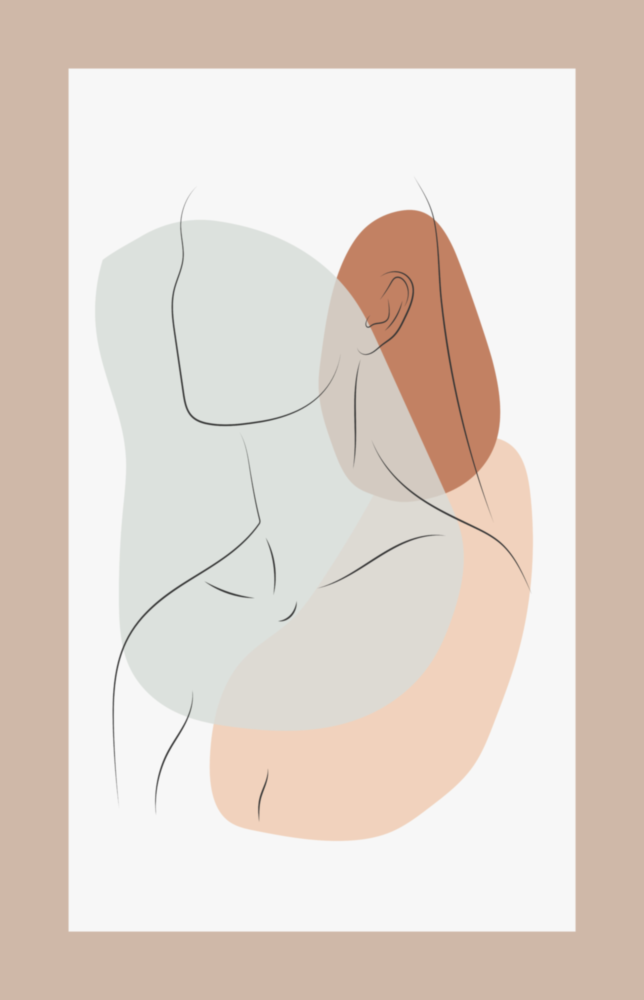 Formes abstraites Impression sur verre