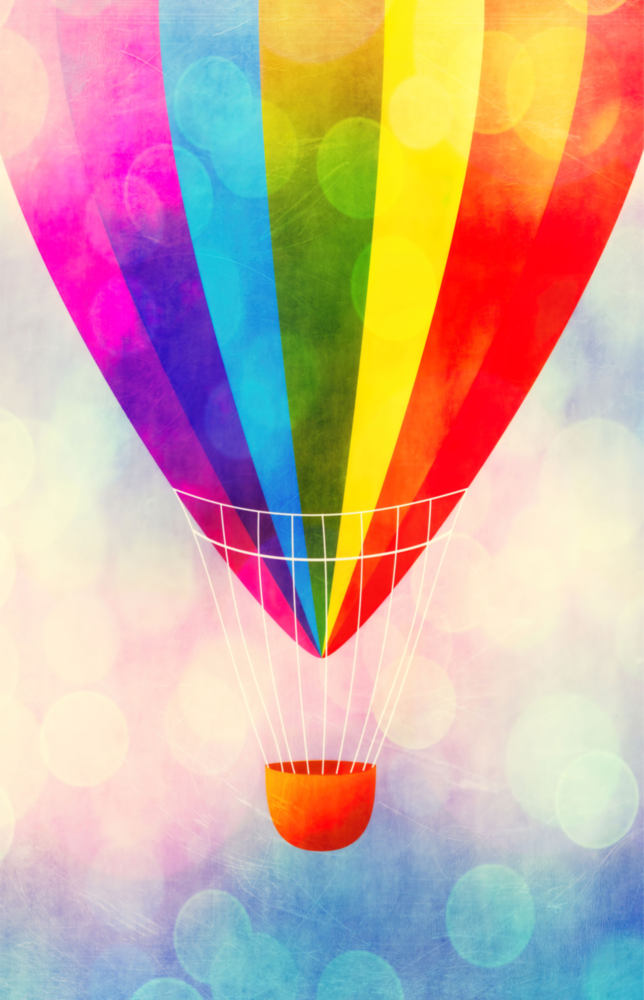 Balloon Glass Wall Art