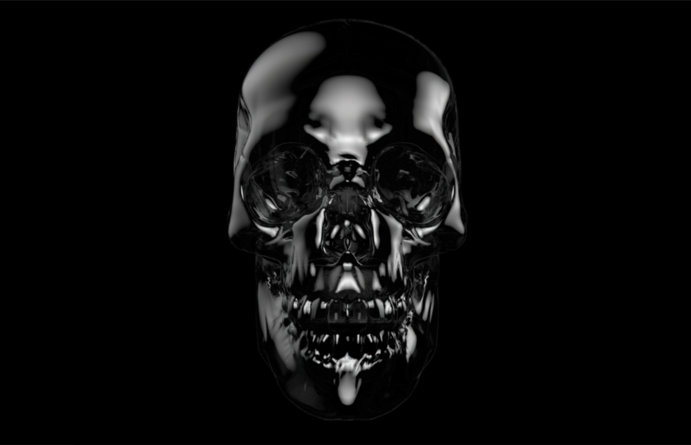 Arte della parete di vetro Cranio