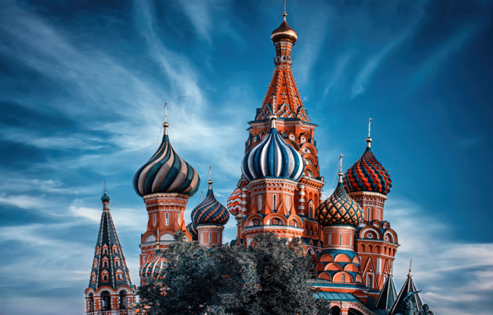 St. Basil Kathedrale Glasbild