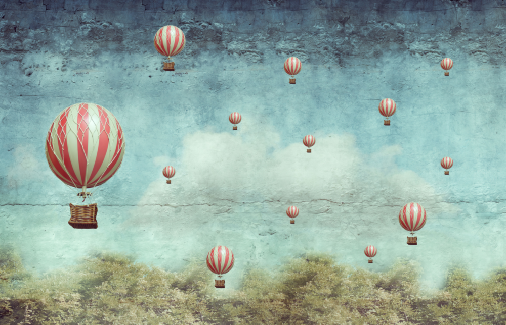 Balloon Glass Wall Art