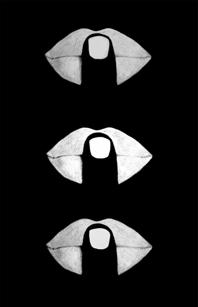 Lèvres Impression sur verre