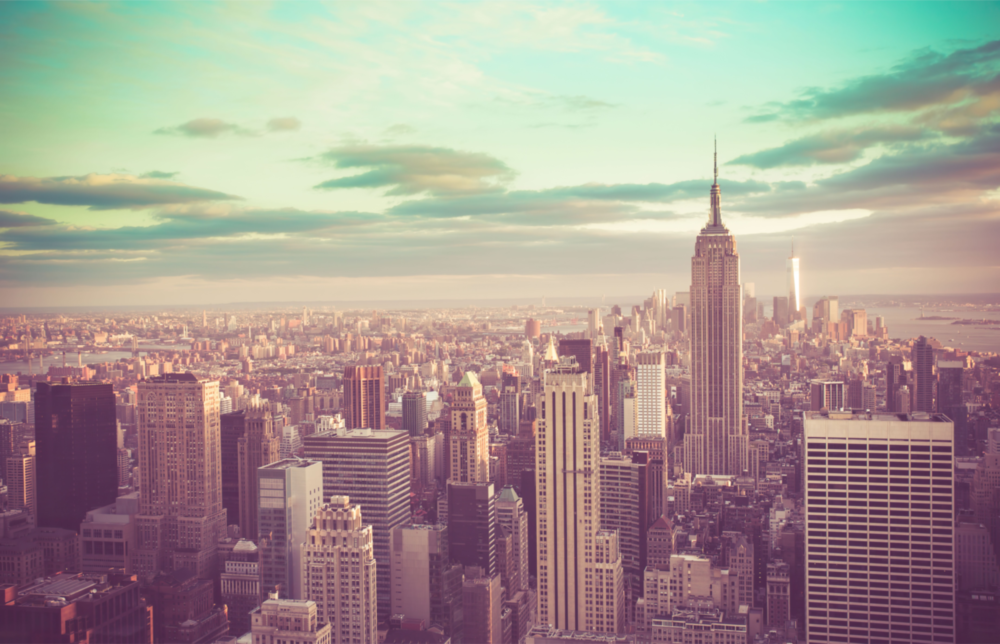 Arte della parete di vetro New York City