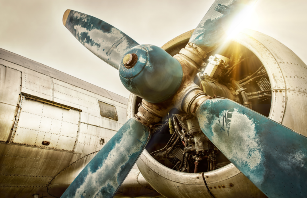 Avion Impression sur verre