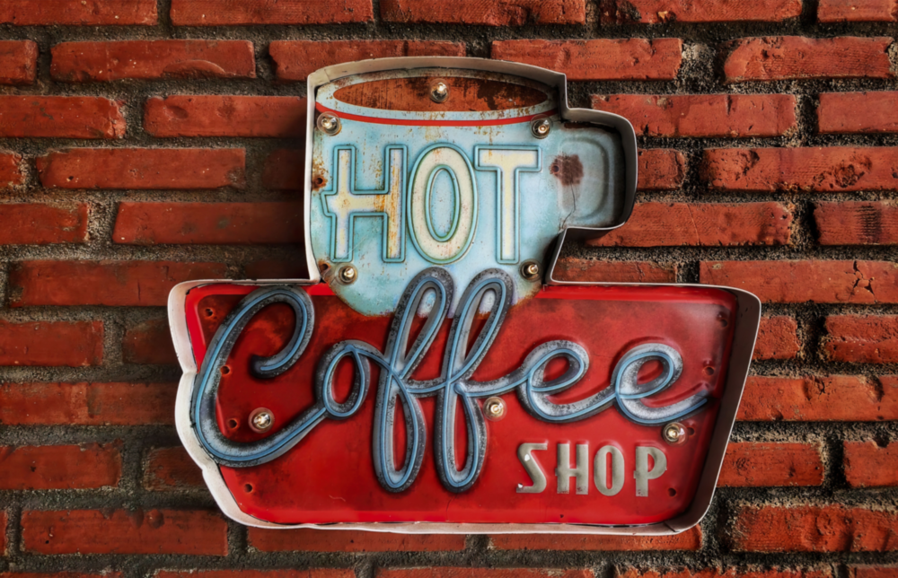 Hot Coffee Glass Wall Art