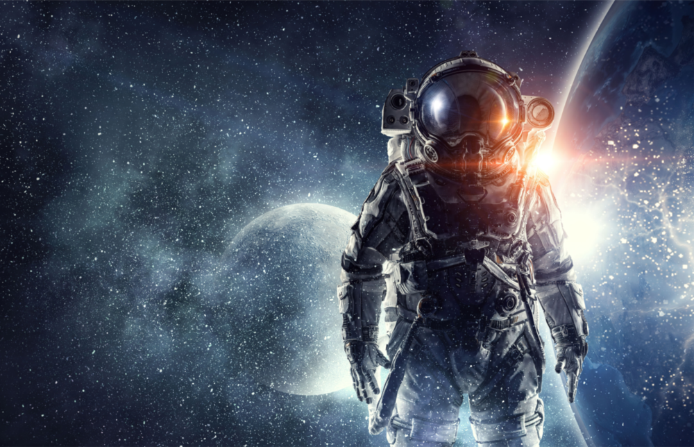 Astronaut Glass Wall Art