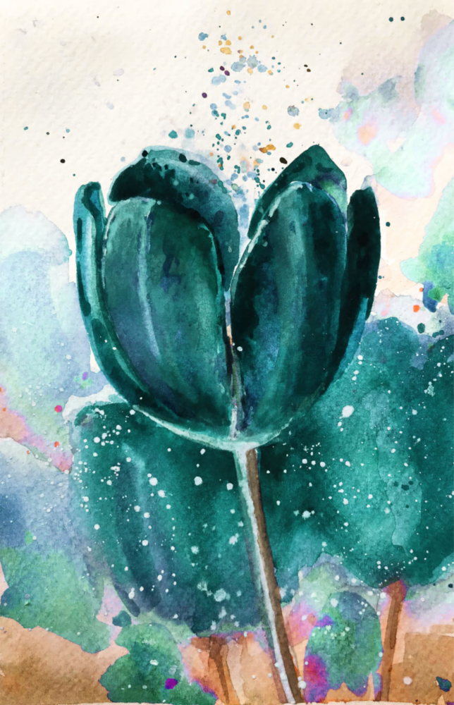 Tulipe Impression sur verre