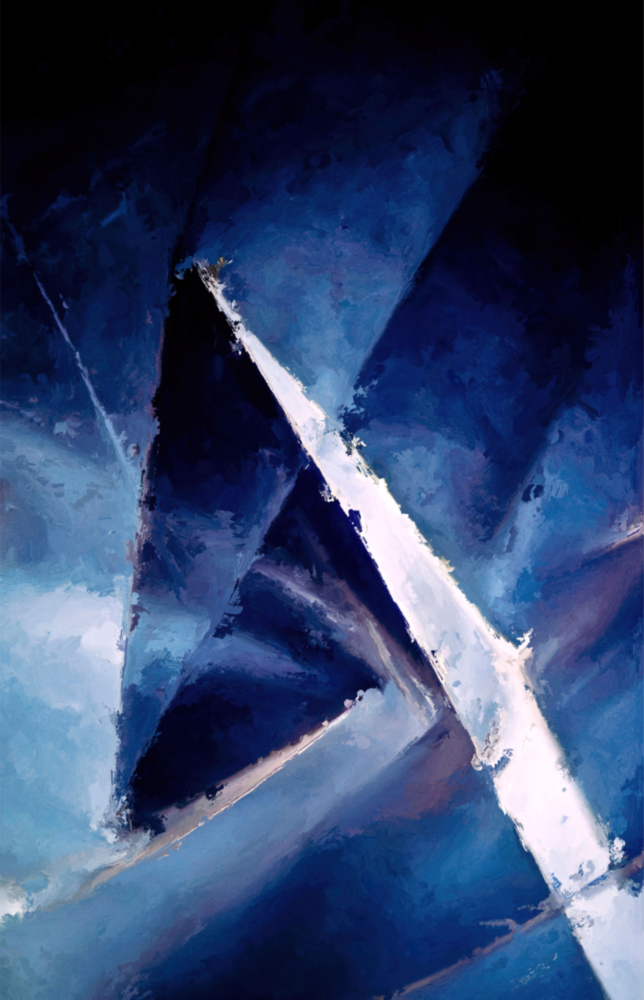 Abstract Glass Wall Art