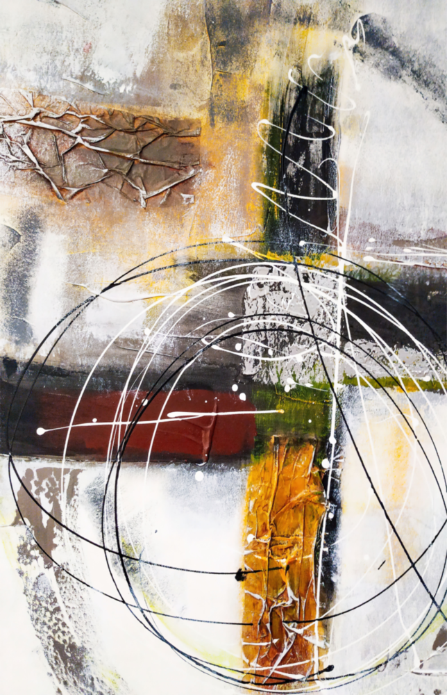 Abstract Glass Wall Art