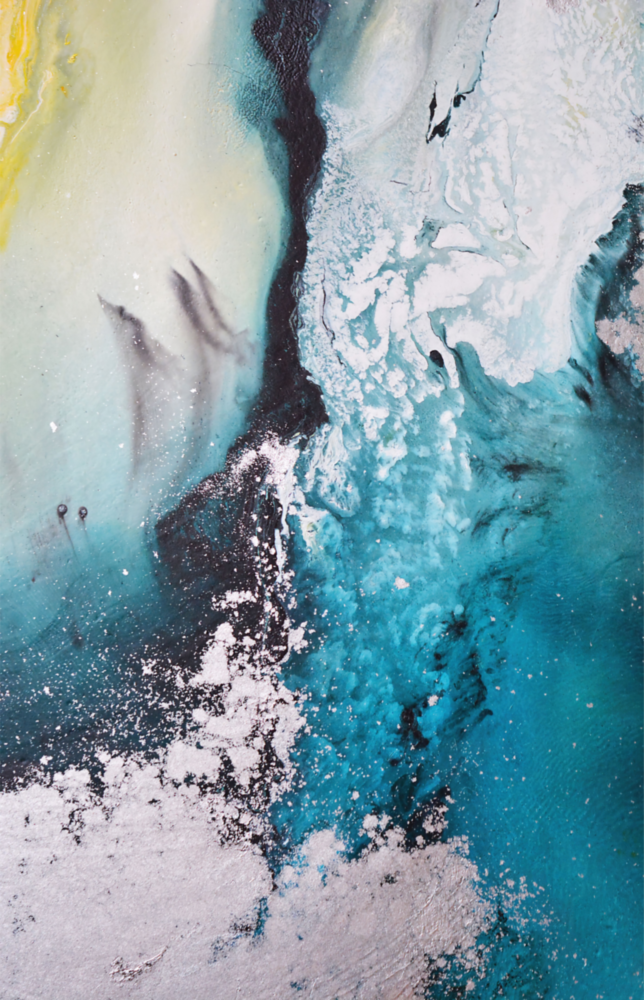 Colors of Abstraction Glass Wall Art