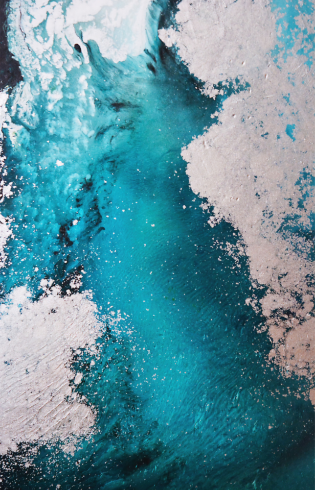 Arte della parete di vetro Colori di astrazione