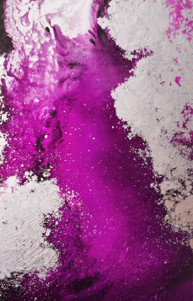 Farben der Abstraktion Glasbild