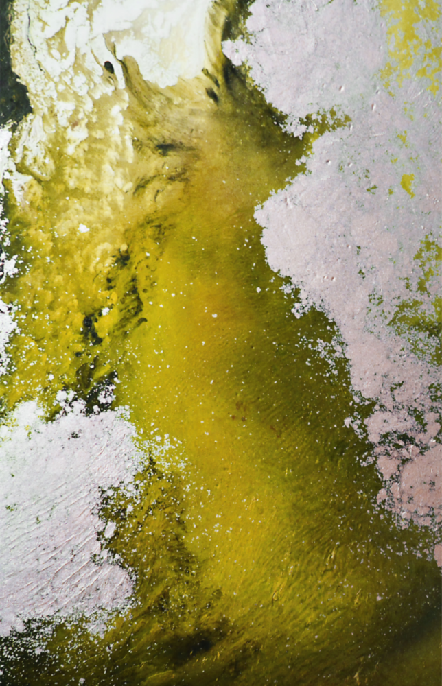 Farben der Abstraktion Glasbild