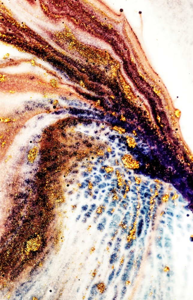 Art abstrait sur verre