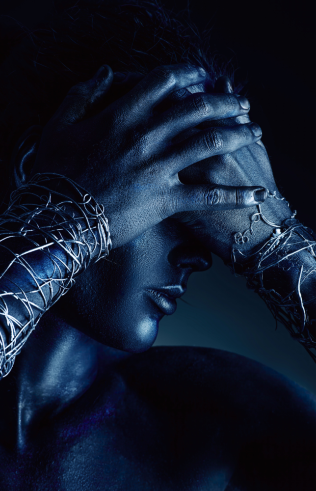 Arte della parete di vetro Pensiero profondo