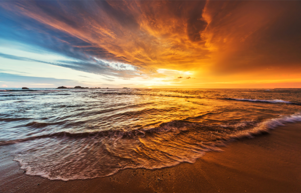 Sunset Glass Wall Art